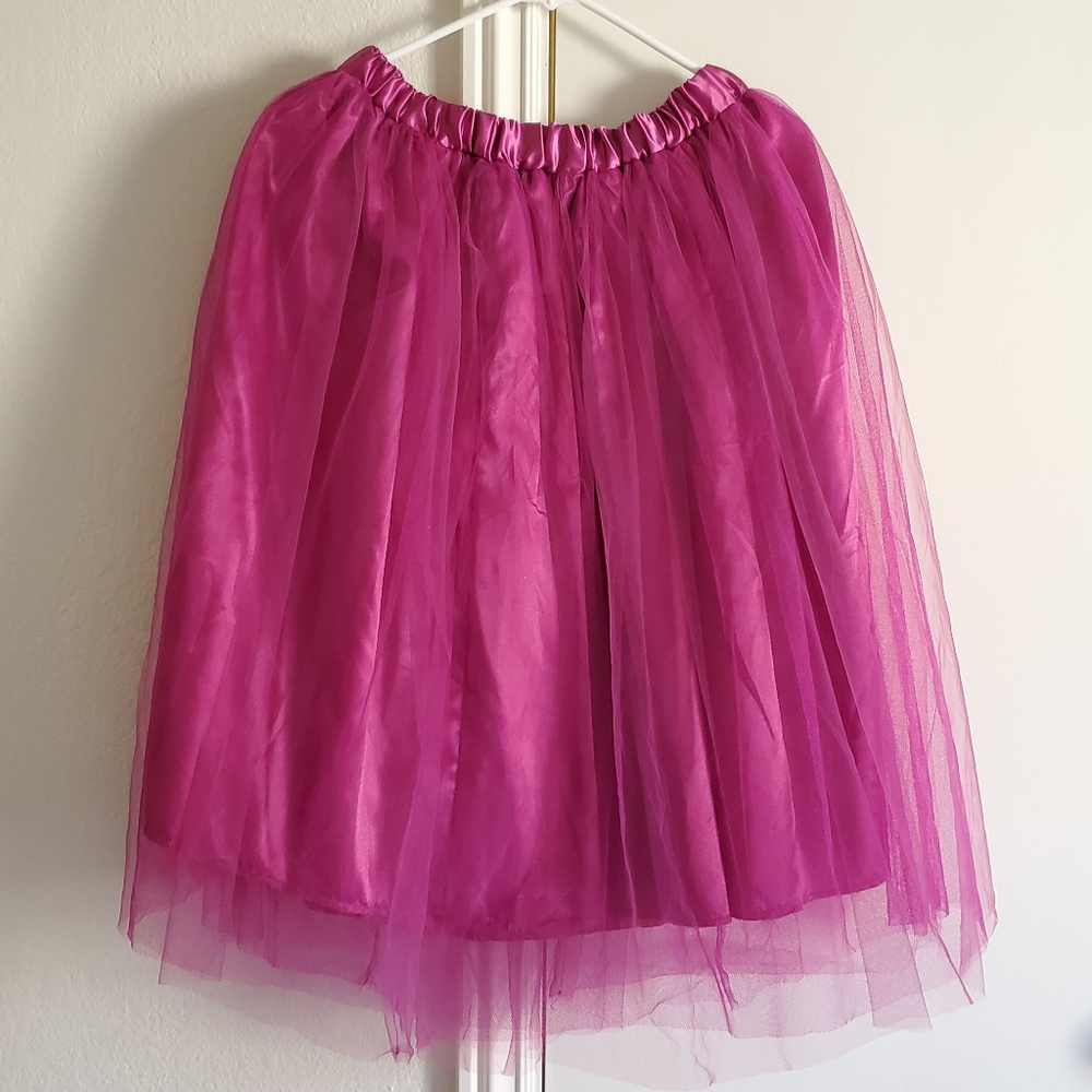 Tulle skirt.